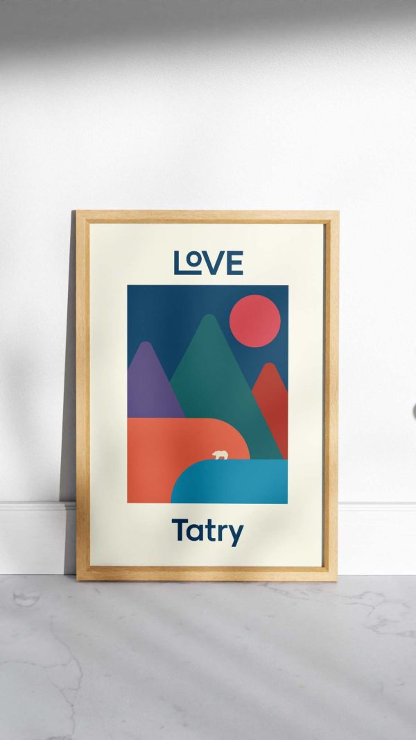 Tatry Love - plakat-interior-design-geometria