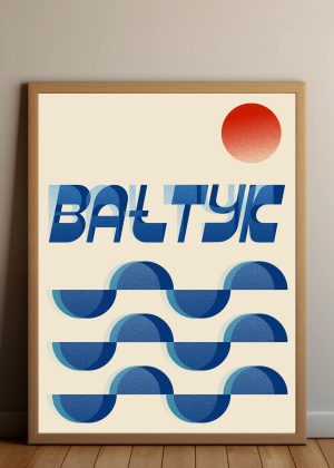 Bałtyk-Fale-Plakat-Andy-Lodzinski-Kiosk-Slowspotter